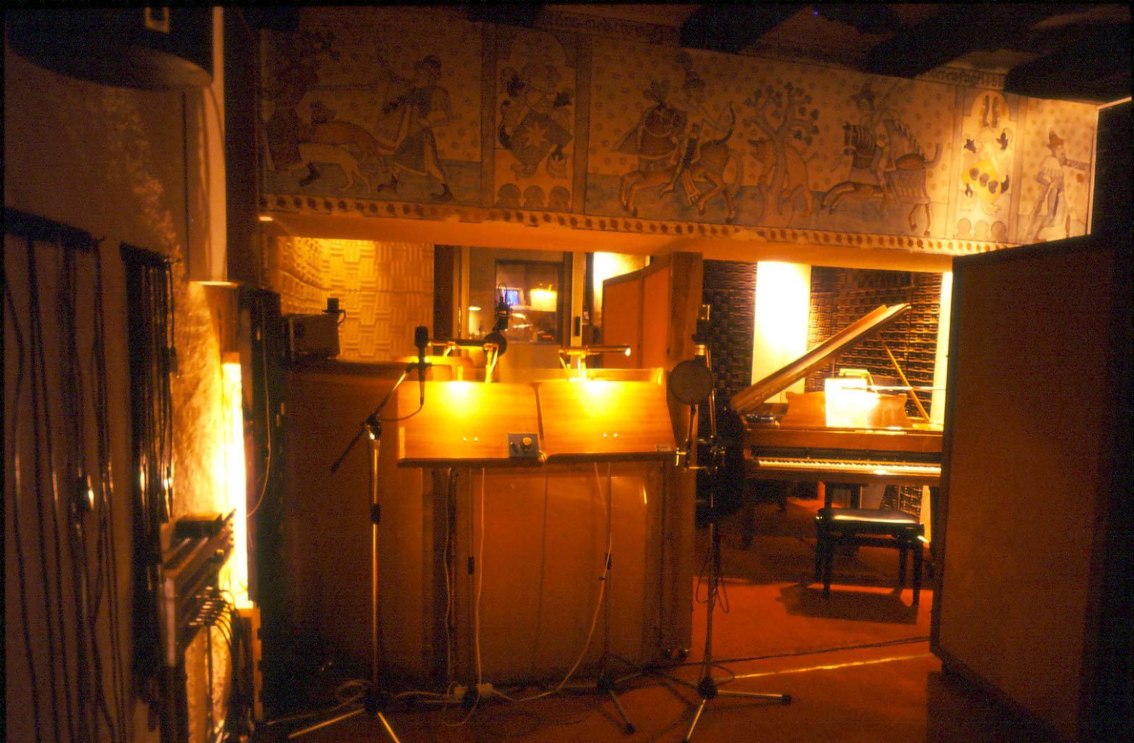 Main recording room facing towards the control room