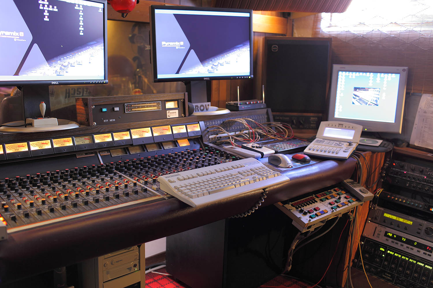 Studio 2 control room mixing console