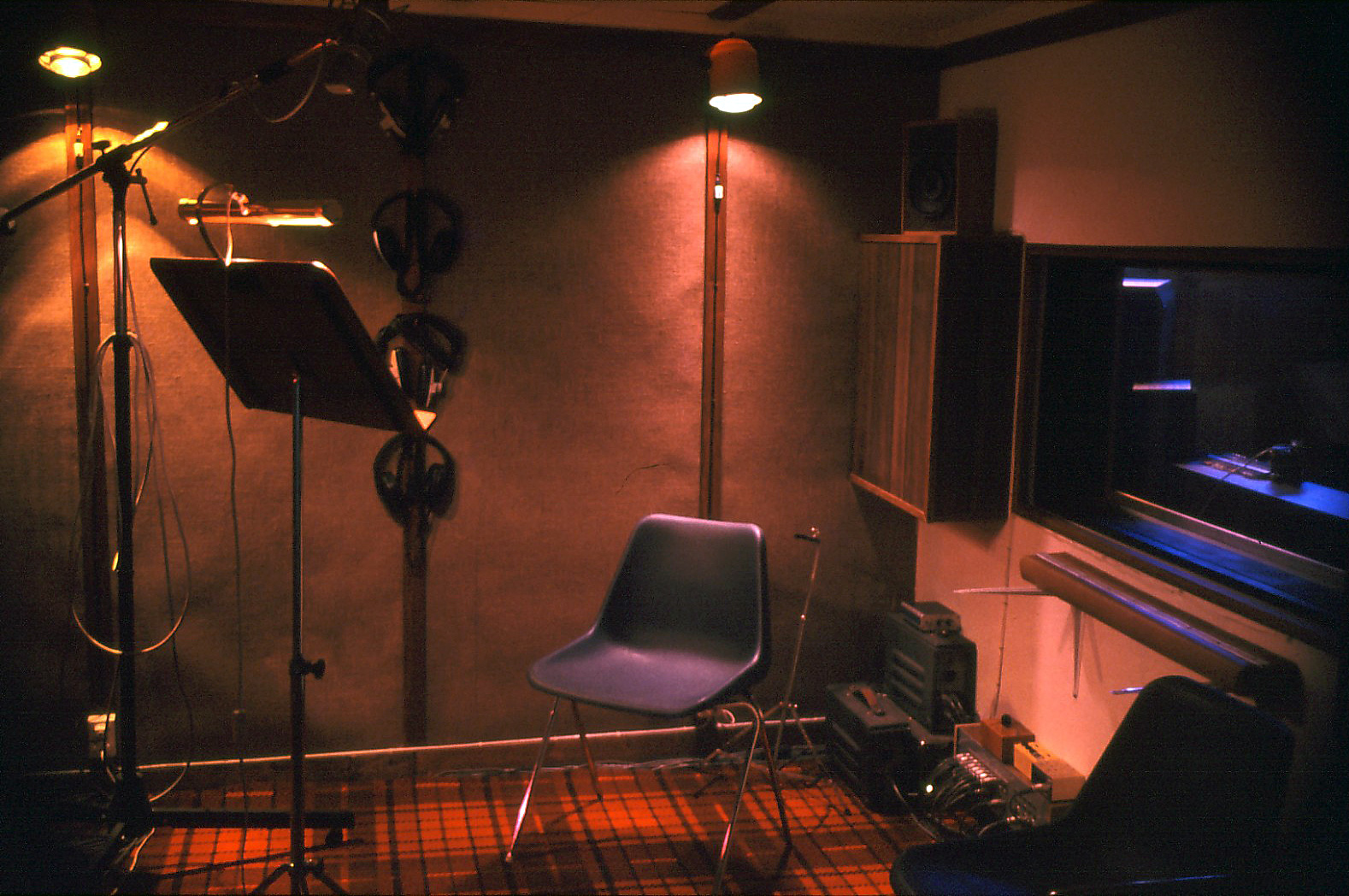 The recording room in Studio 1